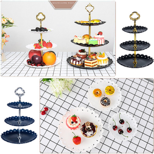 Fruits And Cakes 3 Plates