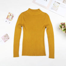 Load image into Gallery viewer, DeRuiLaDy 2019 Fall New Women Turtleneck Sweater Pullover Black Pink Knitted Slim Sweaters Tops Winter Casual Sweater Jumper Top
