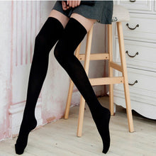 Load image into Gallery viewer, New Women Socks Fashion Stockings Casual Cotton Thigh High Over Knee Cotton High Socks Girls Womens Female Long Knee Sock