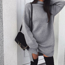 Load image into Gallery viewer, Meihuida 2019 New Women's Autumn Winter Long Sleeve Sweater Turtleneck Warm Soft Knitted Sweater Casual Loose Pullover Tops