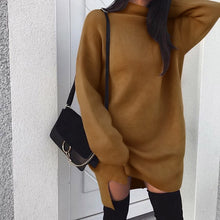 Load image into Gallery viewer, Meihuida 2019 New Women's Autumn Winter Long Sleeve Sweater Turtleneck Warm Soft Knitted Sweater Casual Loose Pullover Tops