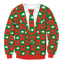 Load image into Gallery viewer, Unisex Men Women 2019 Large Size Christmas Sweater Print Round Neck Ladies Autumn Thin Winter Tops Clothing Long Sleeve Xmas XL