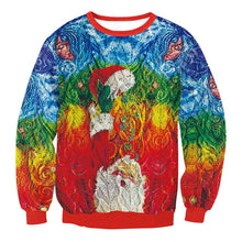 Load image into Gallery viewer, Unisex Men Women 2019 Large Size Christmas Sweater Print Round Neck Ladies Autumn Thin Winter Tops Clothing Long Sleeve Xmas XL