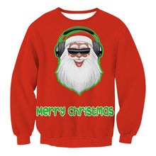 Load image into Gallery viewer, Unisex Men Women 2019 Large Size Christmas Sweater Print Round Neck Ladies Autumn Thin Winter Tops Clothing Long Sleeve Xmas XL