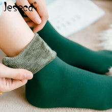 Load image into Gallery viewer, Jeseca Warm Women Socks Thicken Thermal Wool Cashmere Snow Winter Socks Unisex Seamless Velvet Female Boots Floor Sleeping Socks