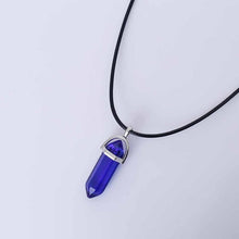 Load image into Gallery viewer, Vienkim Hot Hexagonal Column Necklaces Natural Crystal Pendants Stone Pendant Leather Chains Necklace For Women Fashion Jewelry