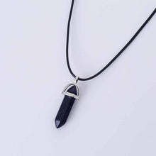 Load image into Gallery viewer, Vienkim Hot Hexagonal Column Necklaces Natural Crystal Pendants Stone Pendant Leather Chains Necklace For Women Fashion Jewelry
