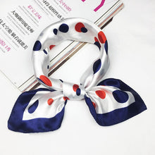 Load image into Gallery viewer, 50*50 Multifunction Silk Scarf women fashion Printed Scarves Hair Tie Flower Leopard Striped Ribbon Headwear Retro Neckerchief