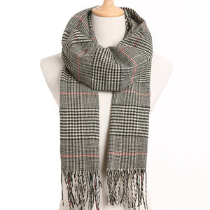 [VIANOSI] 2019 Luxury Design Men Scarf Foulard Plaid Scarves Poncho Casual Winter Scarfs Male Bufandas Hombre
