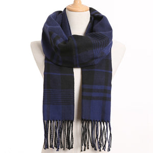 [VIANOSI] 2019 Luxury Design Men Scarf Foulard Plaid Scarves Poncho Casual Winter Scarfs Male Bufandas Hombre