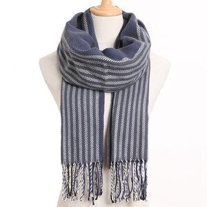 [VIANOSI] 2019 Luxury Design Men Scarf Foulard Plaid Scarves Poncho Casual Winter Scarfs Male Bufandas Hombre