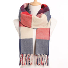 Load image into Gallery viewer, [VIANOSI] 2019 Plaid Winter Scarf Women Warm Foulard Solid Scarves Fashion Casual Scarfs Cashmere Bufandas Hombre