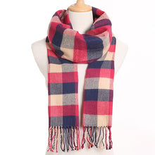Load image into Gallery viewer, [VIANOSI] 2019 Plaid Winter Scarf Women Warm Foulard Solid Scarves Fashion Casual Scarfs Cashmere Bufandas Hombre