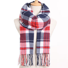 Load image into Gallery viewer, [VIANOSI] 2019 Plaid Winter Scarf Women Warm Foulard Solid Scarves Fashion Casual Scarfs Cashmere Bufandas Hombre