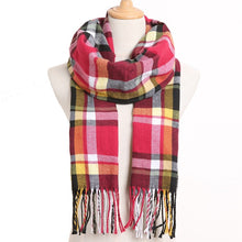 Load image into Gallery viewer, [VIANOSI] 2019 Plaid Winter Scarf Women Warm Foulard Solid Scarves Fashion Casual Scarfs Cashmere Bufandas Hombre