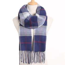 Load image into Gallery viewer, [VIANOSI] 2019 Plaid Winter Scarf Women Warm Foulard Solid Scarves Fashion Casual Scarfs Cashmere Bufandas Hombre