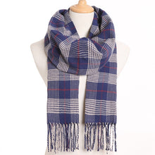 Load image into Gallery viewer, [VIANOSI] 2019 Plaid Winter Scarf Women Warm Foulard Solid Scarves Fashion Casual Scarfs Cashmere Bufandas Hombre