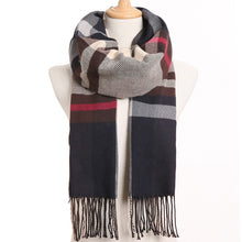 Load image into Gallery viewer, [VIANOSI] 2019 Plaid Winter Scarf Women Warm Foulard Solid Scarves Fashion Casual Scarfs Cashmere Bufandas Hombre