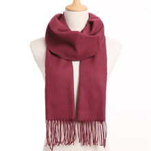 Load image into Gallery viewer, [VIANOSI] 2019 Plaid Winter Scarf Women Warm Foulard Solid Scarves Fashion Casual Scarfs Cashmere Bufandas Hombre