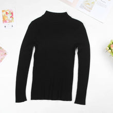 Load image into Gallery viewer, DeRuiLaDy 2019 Fall New Women Turtleneck Sweater Pullover Black Pink Knitted Slim Sweaters Tops Winter Casual Sweater Jumper Top