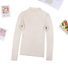 Load image into Gallery viewer, DeRuiLaDy 2019 Fall New Women Turtleneck Sweater Pullover Black Pink Knitted Slim Sweaters Tops Winter Casual Sweater Jumper Top