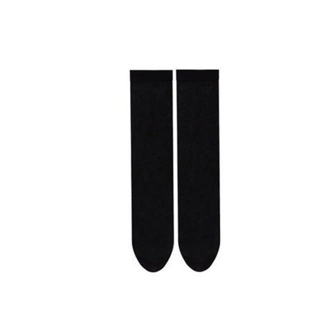 New Women Socks Fashion Stockings Casual Cotton Thigh High Over Knee Cotton High Socks Girls Womens Female Long Knee Sock