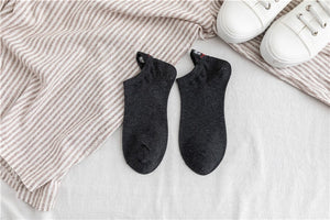 Kawaii Embroidered Expression Women Socks Cotton Harajuku Happy Funny Socks Women Christmas Gifts Ankle 1 Pair Size 35-40