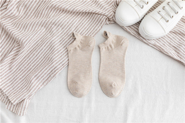 Kawaii Embroidered Expression Women Socks Cotton Harajuku Happy Funny Socks Women Christmas Gifts Ankle 1 Pair Size 35-40