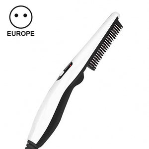 Multifunctional Hair Comb Brush Beard Straightener Hair Straighten Straightening Comb Hair Curler Quick Hair Styler For Men