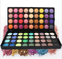 Load image into Gallery viewer, Fashion 74 Color Eyeshadow Palette Set makeup set 36 Eye shadow + 28 Lip Gloss +6 Blush +4 Concealer Make up brush Kit Cosmetics