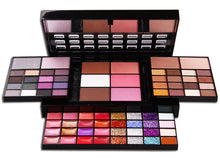 Load image into Gallery viewer, Fashion 74 Color Eyeshadow Palette Set makeup set 36 Eye shadow + 28 Lip Gloss +6 Blush +4 Concealer Make up brush Kit Cosmetics