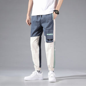 Streetwear Men's Multi Pockets Cargo Harem Pants Hip Hop Casual Male Track Pants Joggers Trousers Fashion Harajuku Men Pants