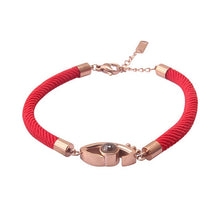 Load image into Gallery viewer, Fashion Women 100 Languages I Love You Memory Bracelet Steel Rose Gold Roman Numerals Crystal Charm Bracelets &amp; Bangles Gifts