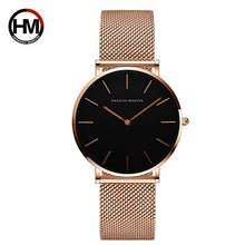 Load image into Gallery viewer, Women Watches Top Brand Luxury Japan Quartz Movement Stainless Steel Sliver White Dial Waterproof Wristwatches relogio feminino