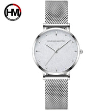 Load image into Gallery viewer, Women Watches Top Brand Luxury Japan Quartz Movement Stainless Steel Sliver White Dial Waterproof Wristwatches relogio feminino