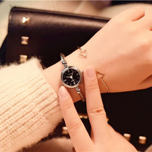 Load image into Gallery viewer, Small Gold Bangle Bracelet Luxury Watches Stainless Steel Retro Ladies Quartz Wristwatches Fashion Casual Women Dress Watch