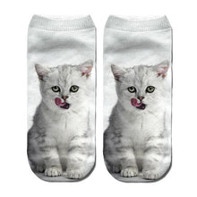 Load image into Gallery viewer, RUBU women&#39;s funny animal Cute 3D Print Socks Women Ankle Socks Unisex Socks Hot women Fashion Sox cartoon cat for female 5H1