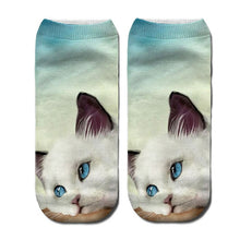 Load image into Gallery viewer, RUBU women&#39;s funny animal Cute 3D Print Socks Women Ankle Socks Unisex Socks Hot women Fashion Sox cartoon cat for female 5H1